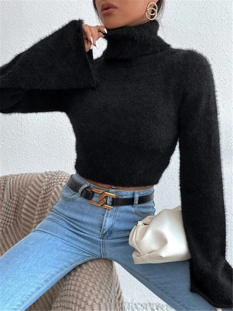Eleganter Rollkragenpullover für Damen